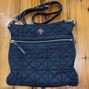 Kate Spade Black Quilted Crossbody Bag